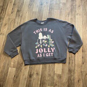 NWT Grayson Threads Peanuts Sweatshirt Christmas Snoopy Size Medium